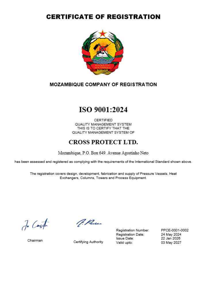 Mozambique company registration certificate Word and PDF template